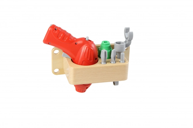 Masterkidz gereedschapsset met boormachine en 8 elementen voor wetenschappelijk-creatief STEM-bord
