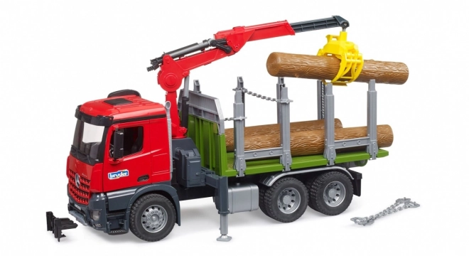 Bruder Log Trailer with Hydraulic Arm