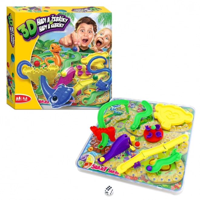 3D Snakes and Ladders Game