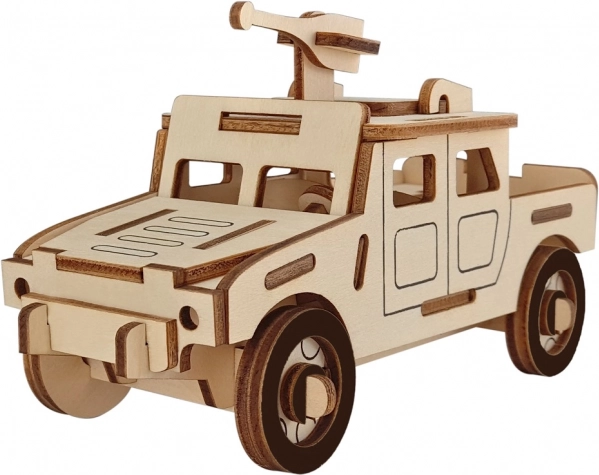 Woodcraft 3D puzzle wooden military vehicle