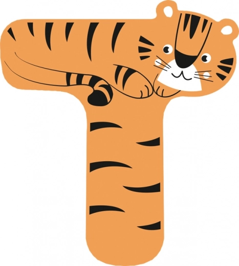 Design ludique de tigre en deux couleurs