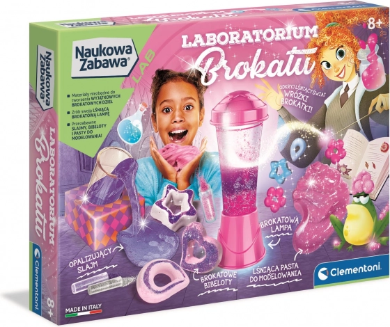 Laboratoire créatif à paillettes CLEMENTONI pour enfants dès 8 ans