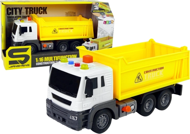 Bouwkiepwagen 1:16 met licht en geluid