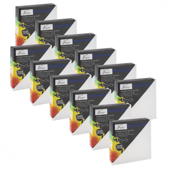 Schilderdoeken 20x20 cm - 2 stuks
