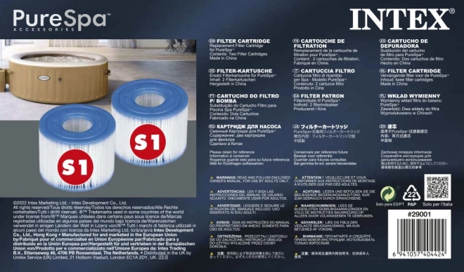 Replacement filter for spa and jacuzzi by Intex