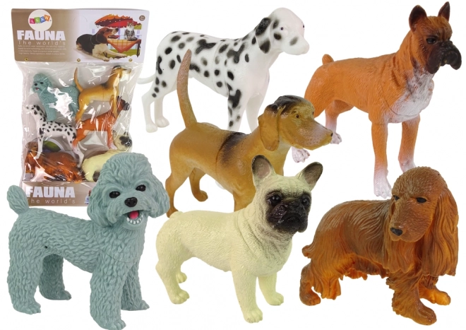 Set of 6 Dog Breed Figurines
