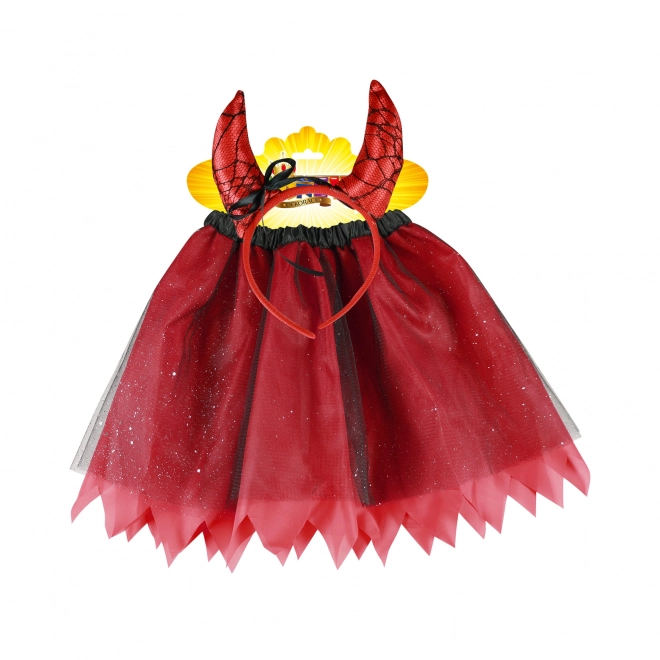 Kind kostuum duivelinnetje tutu rok met diadeem