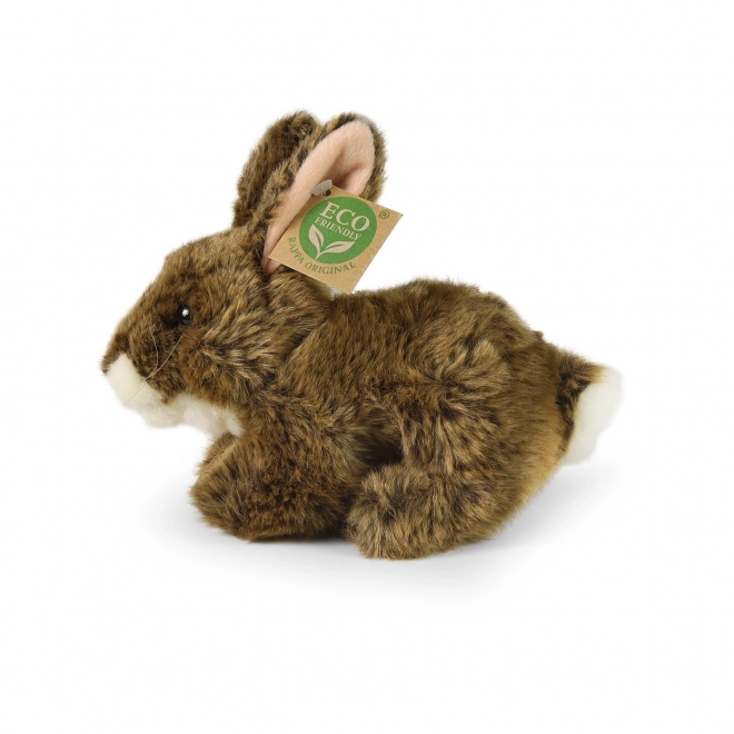 Pluchen konijn bruin liggend 17 cm ECO-FRIENDLY