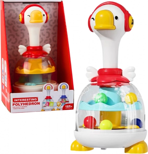 Ball Drum Goose Red – Interactive Spinning Toy