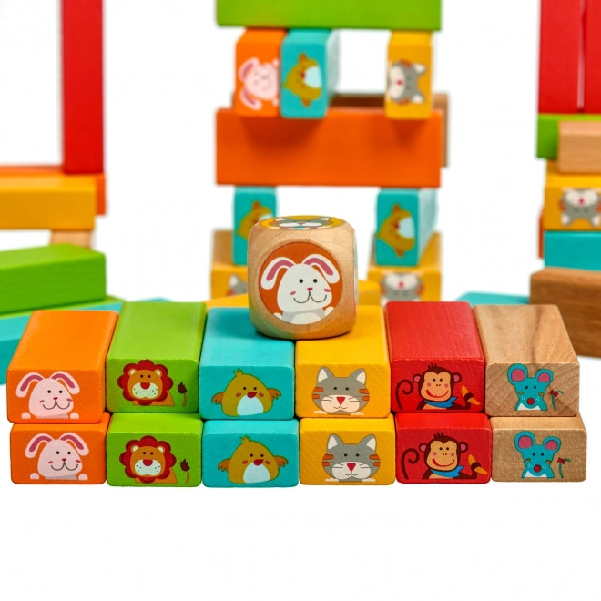 Lucy & Leo „Devine qui“ - jeu en bois pour enfants Jenga