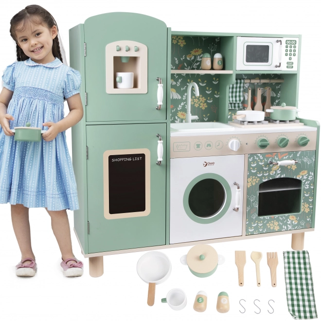 Grote houten keuken voor kinderen