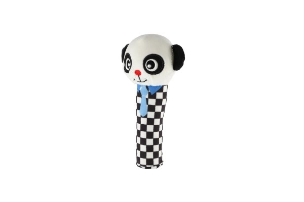 Muziekmobiel boven ledikant dieren pluche zwart-wit in doos 30x22x5,5cm 0+