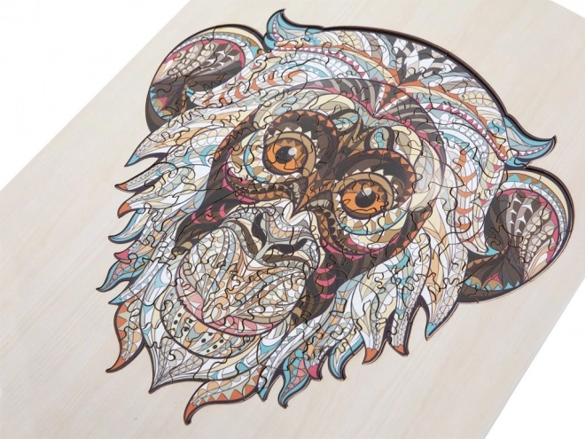 Contourpuzzel aap 133 stukjes