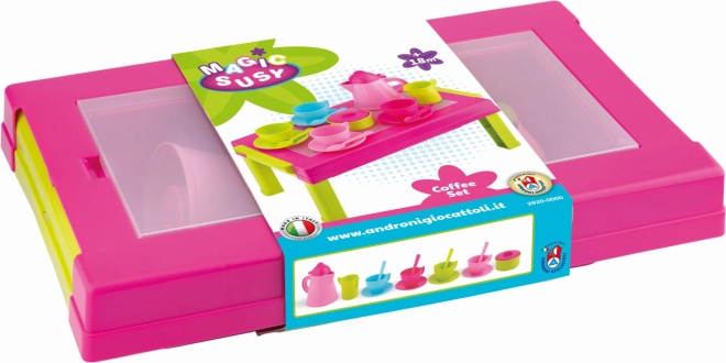 Androni Koffieset met opklaptafeltje 2 in 1 - 17 delen