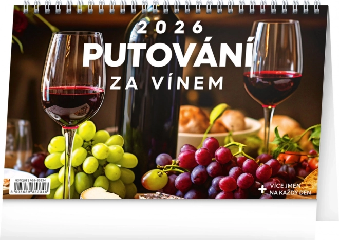 Bureaubladkalender Wijnreizen 2026