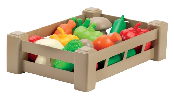 Colorful fruit and vegetables for learning through play