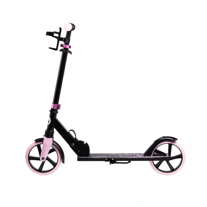 Opvouwbare step Lionelo Luca zwart met roze accenten