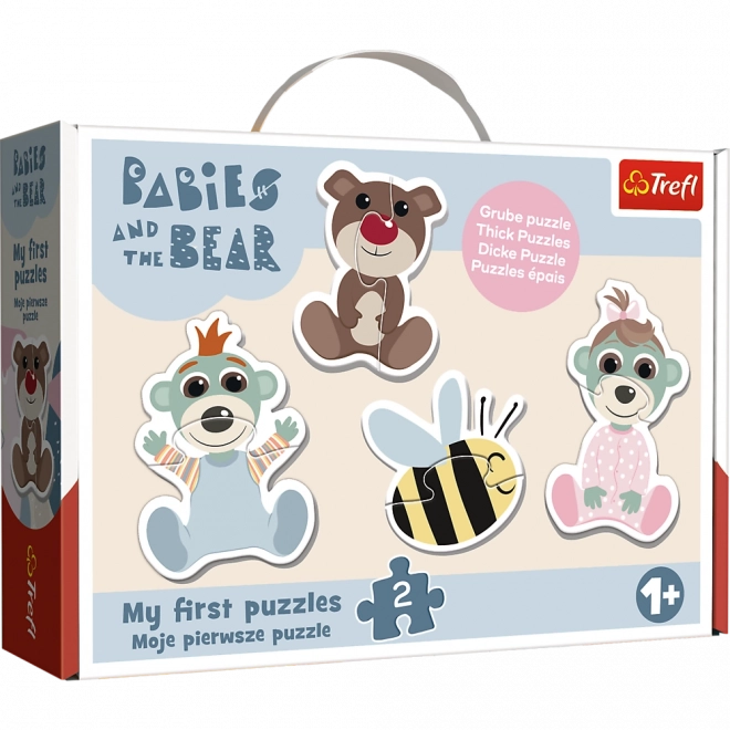 Puzzle Baby Classic Vriendschap baby’s – BOBAŠKI EN BEER (Trefl)