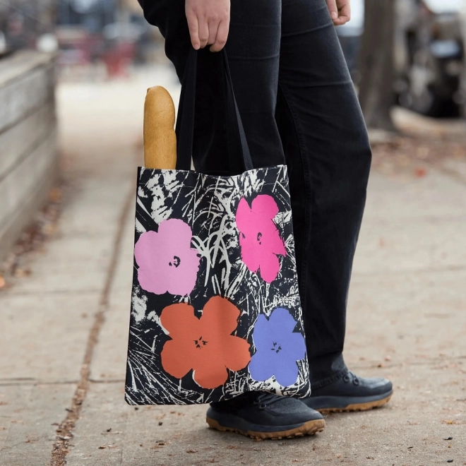 galison Leinentasche Warhols Blumen