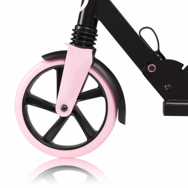 Opvouwbare step Lionelo Luca zwart met roze accenten