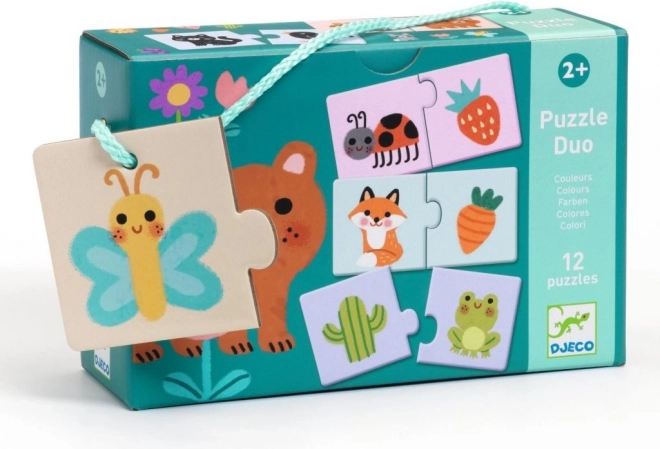 Djeco Eduludo Puzzle Duo – kleuren