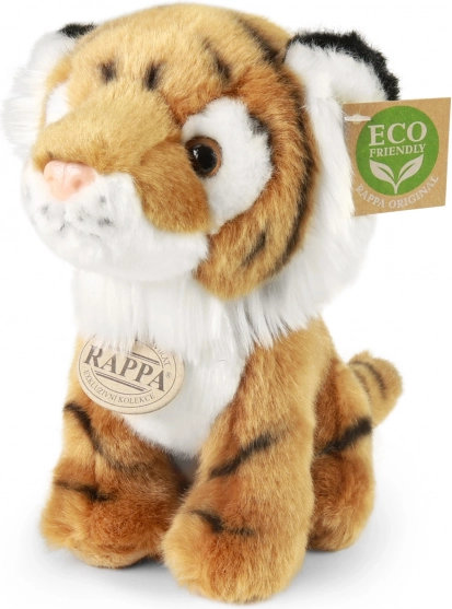 Plush Tiger ECO-FRIENDLY Sitting 18 cm