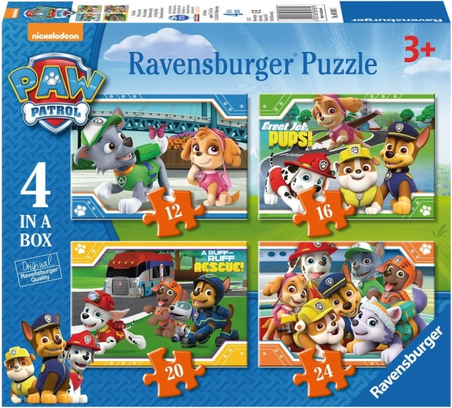 Ravensburger puzzel PAW PATROL – 4-in-1 (12/16/20/24 stukjes)