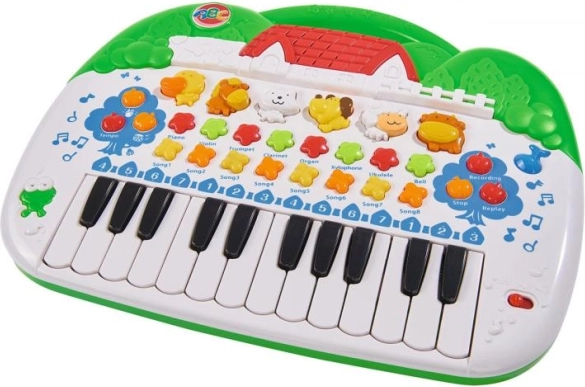 Kinderklavier mit Tieren mit Lichtern und Geräuschen