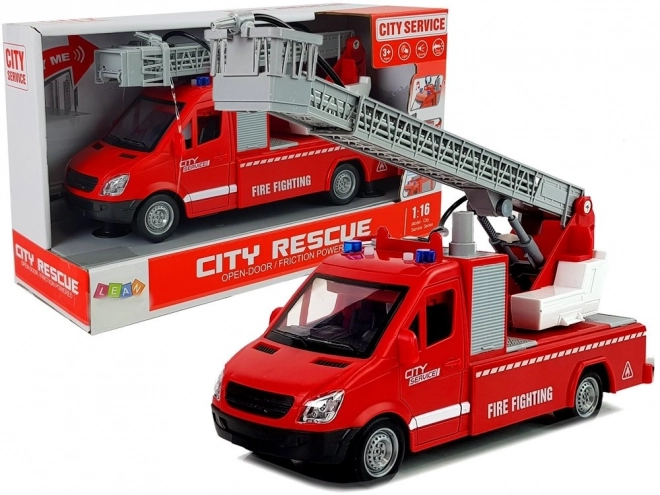 Feuerwehrwagen mit Reibungsantrieb 1:16