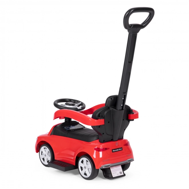 Voiturette Mercedes Classe C guide interactif avec volant – Rouge