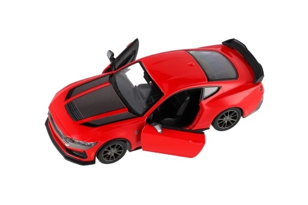 Auto Kinsmart 2024 Ford Mustang Dark Horse 1:38 metaal/kunststof 12,5cm 4 kleuren op trek-mechanisme 12st per doos