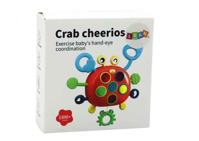 Zintuiglijke krab interactieve educatieve kinderspeeltje bijtring