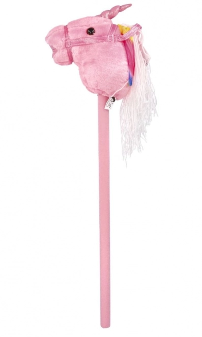 Rijdende eenhoorn op stok Rosa