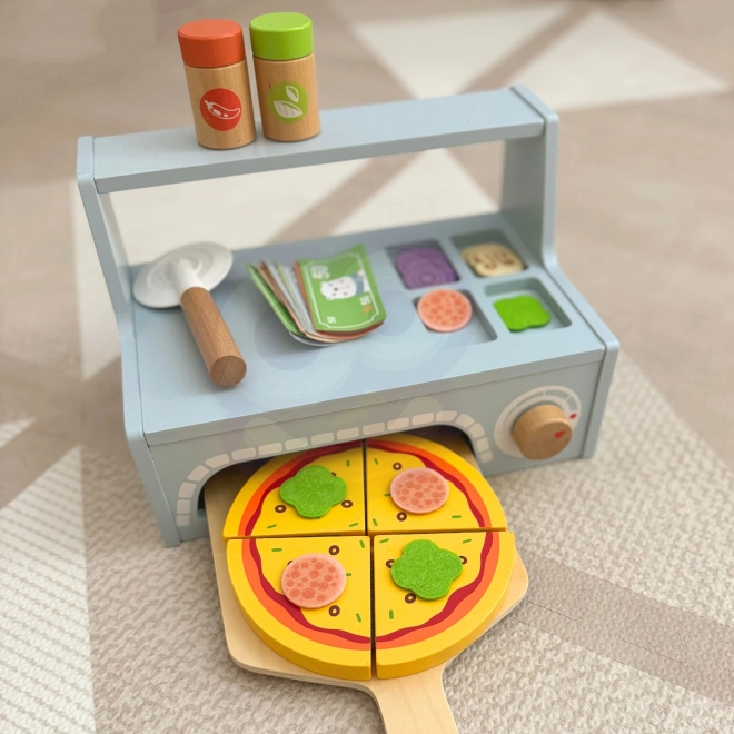 Tooky Toy Holz-Pizza-Set mit Zubehör