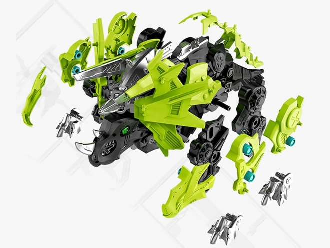 Bewegend model van een mechanische robot Triceratops