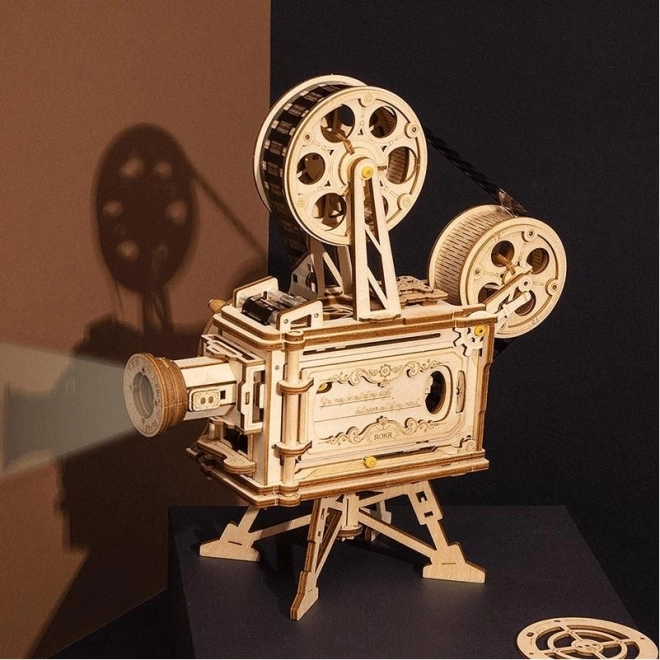 RoboTime 3D houten mechanische puzzel Filmprojector