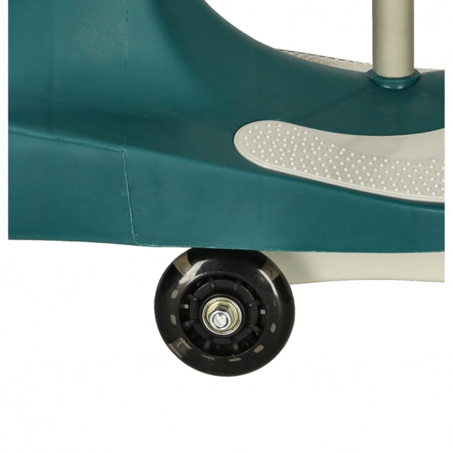 Kindergravitatievoertuig met LED-wielen – Groen-geel