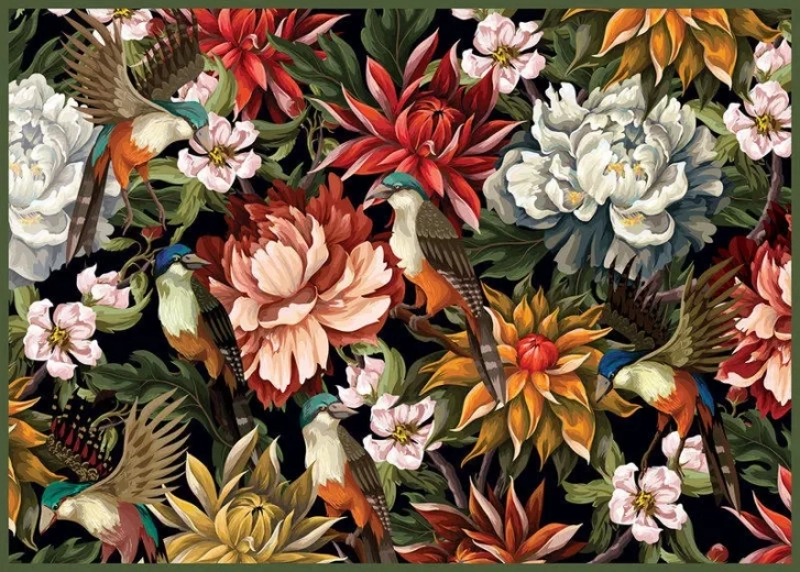 Puzzle Secret Garden: Birds Among Flowers 1000 Pieces