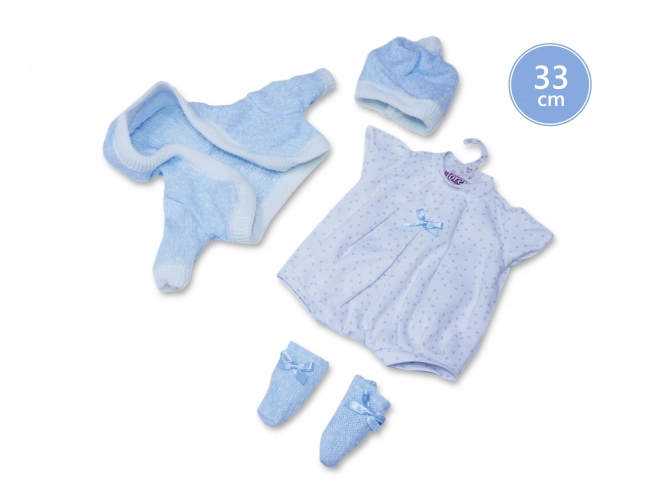 Realistische Puppe Llorens Roberto mit Geräuschen und weichem Körper 33 cm