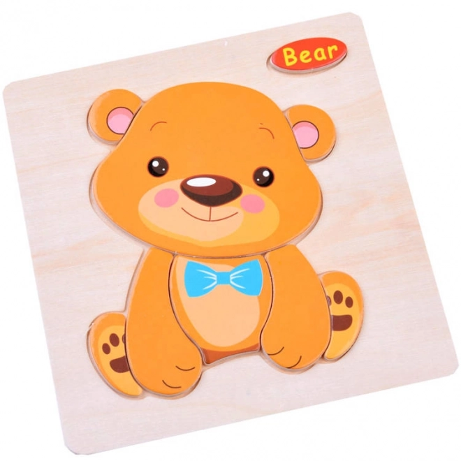 Houten puzzel Diertjes