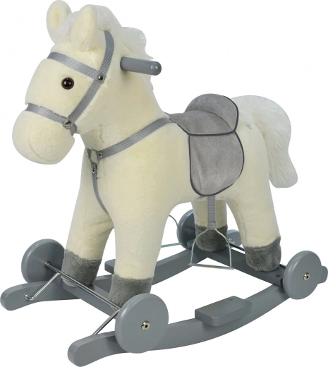 Schaukelpferd auf Rädern Chipolino - weiß