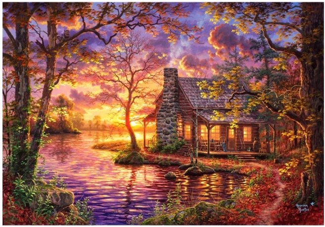 Puzzle Lieu caché – 500 pièces – Anatolian