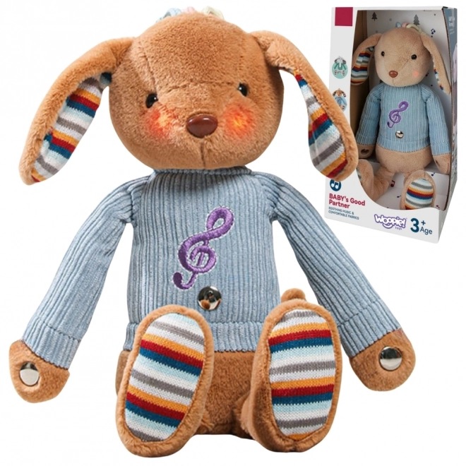 Interactieve pluche hond met melodie en licht