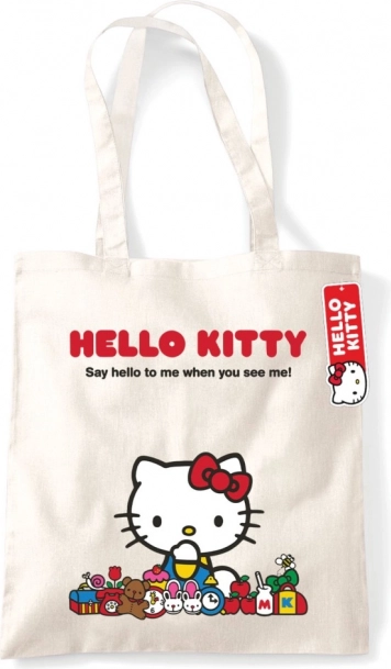 Natuurlijke boodschappentas HELLO KITTY