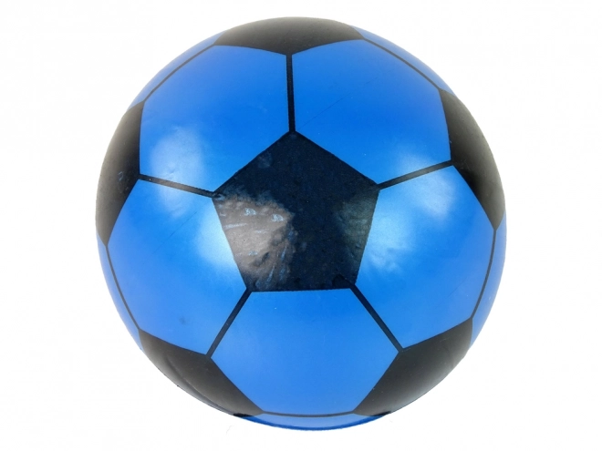 Blauwe bal zwarte rubber Groot 23 cm Licht
