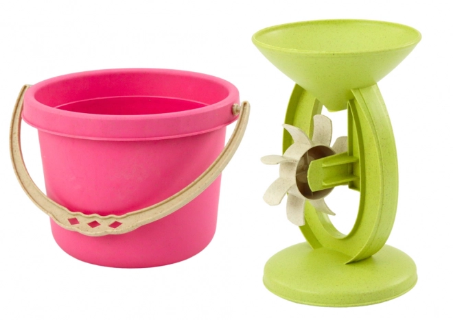 Sandbox Toy Set with Bucket and Mold Pastel