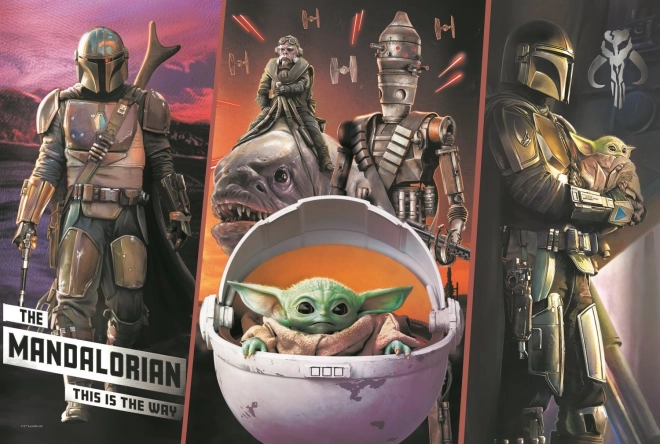 Puzzel 300 stukjes – mysterieuze Baby Yoda (STAR WARS: THE MANDALORIAN) – TREFL