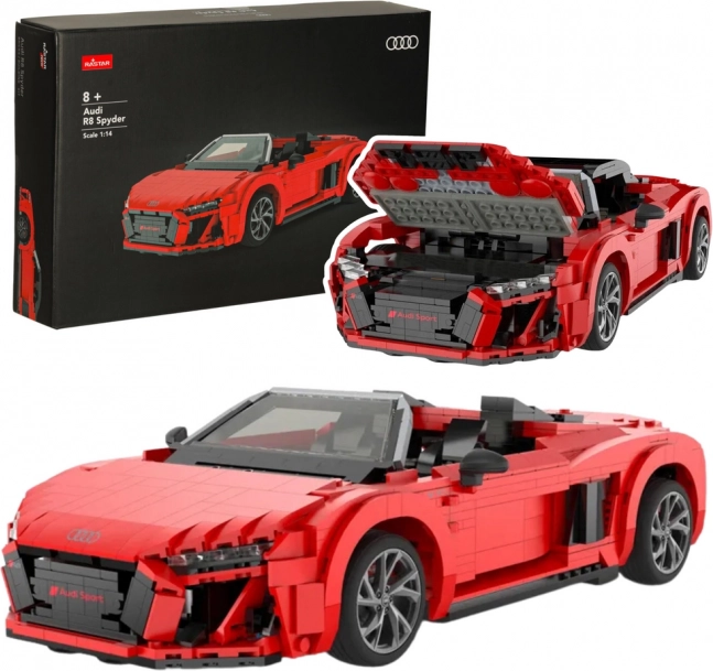 Construction Set RC Car 1:14 Audi R8 Spyder 1440 Pieces
