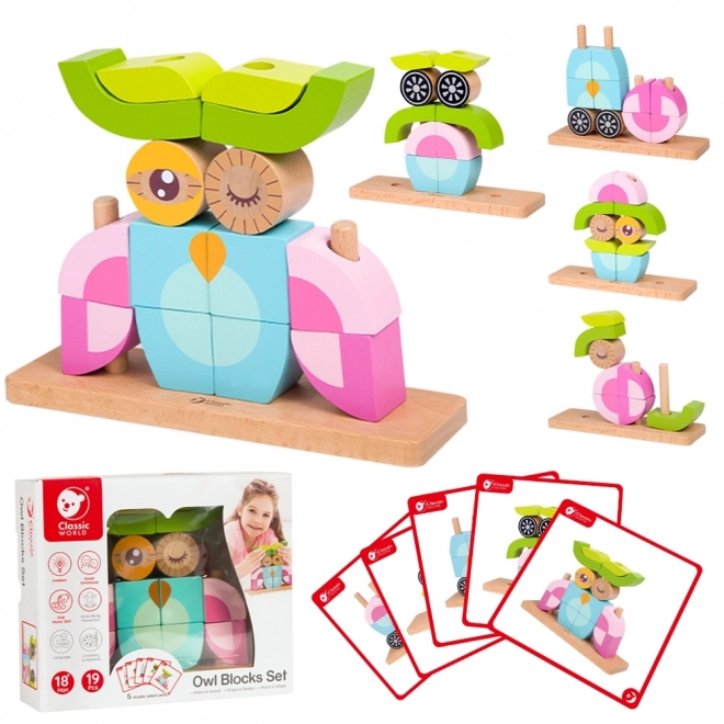 Houten puzzel - Uil