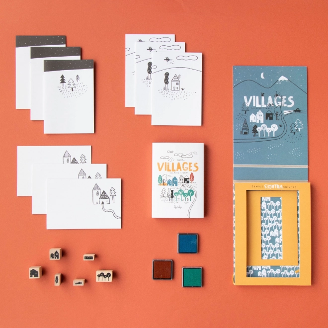 Londji Stamping Set Calm Stamps Village